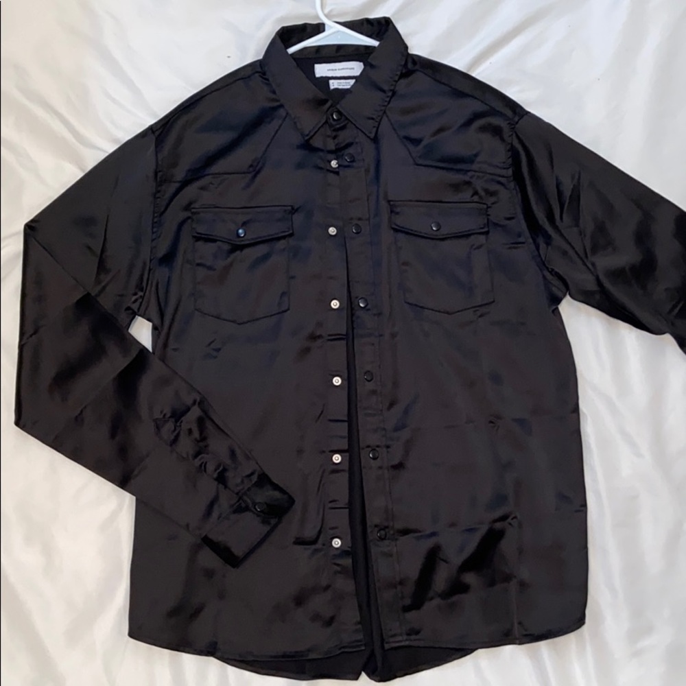 -Urban Outfitters- Satin long sleeve shirt